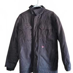 Wrangler Workwear Black Canvas Jacket Men's Size Medium